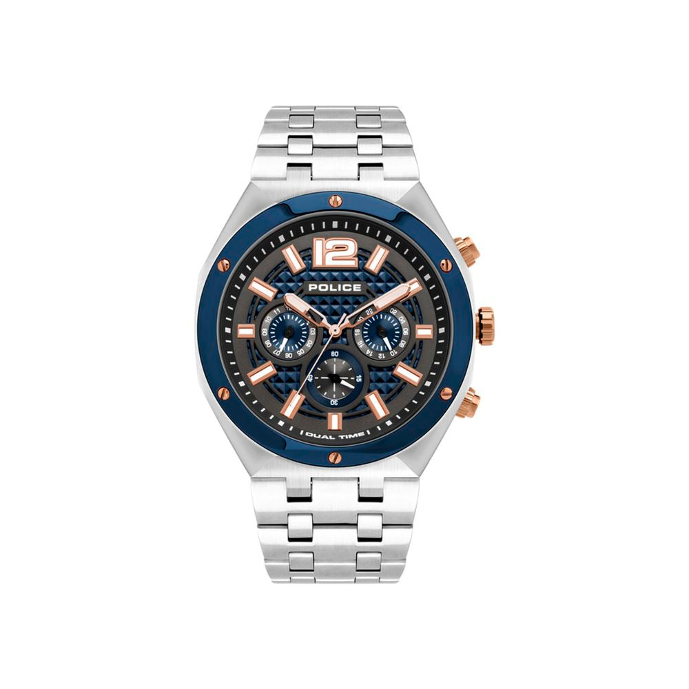 Police Gray Stainless Steel Dress Watch