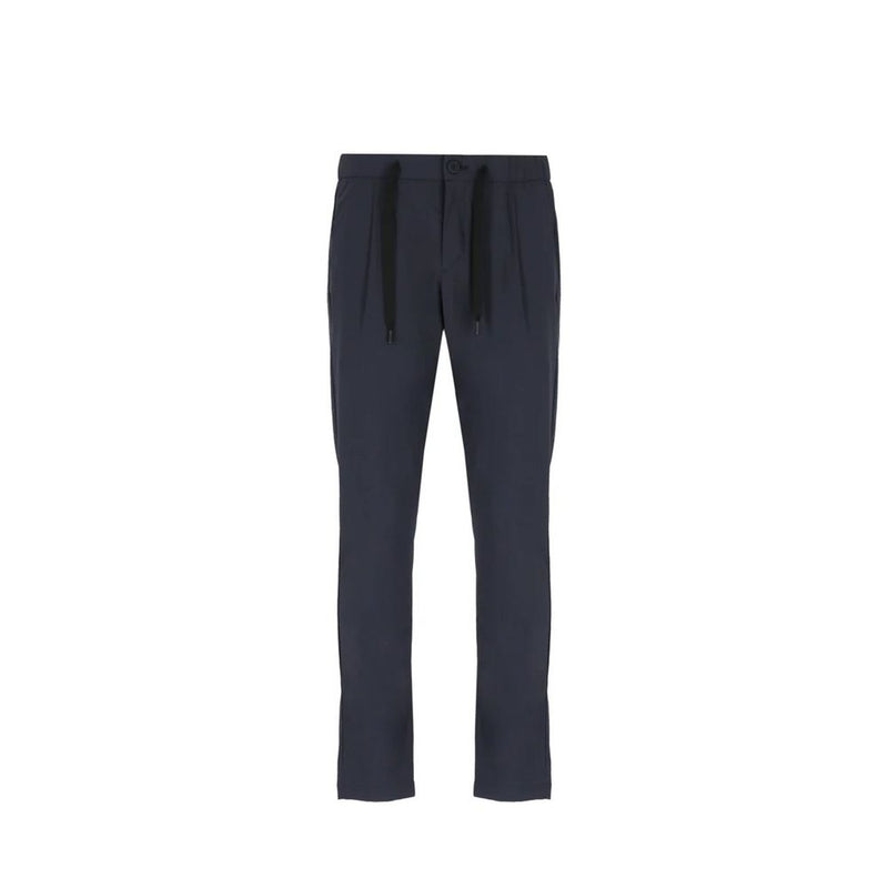 Herno Blue Elastane Casual Pants for Men