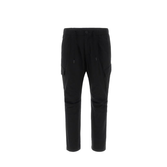 Herno Black Polyester Cargo Pants for Men