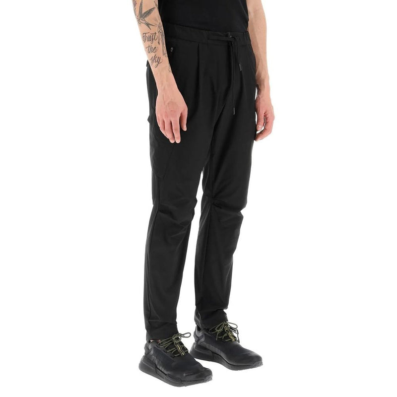 Herno Black Polyester Cargo Pants for Men