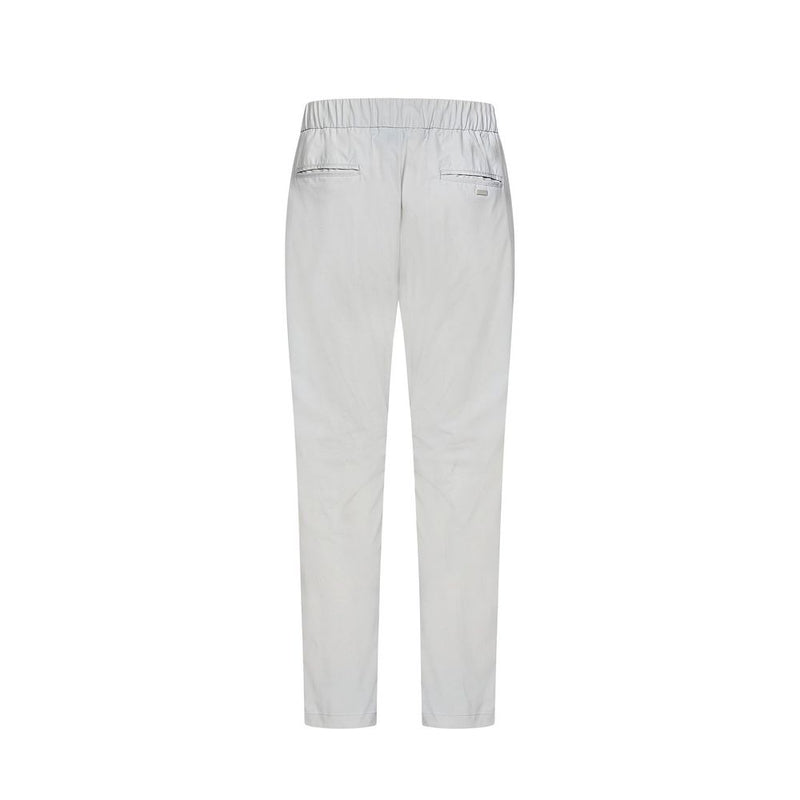 Herno Gray Elastane Casual Pants for Men