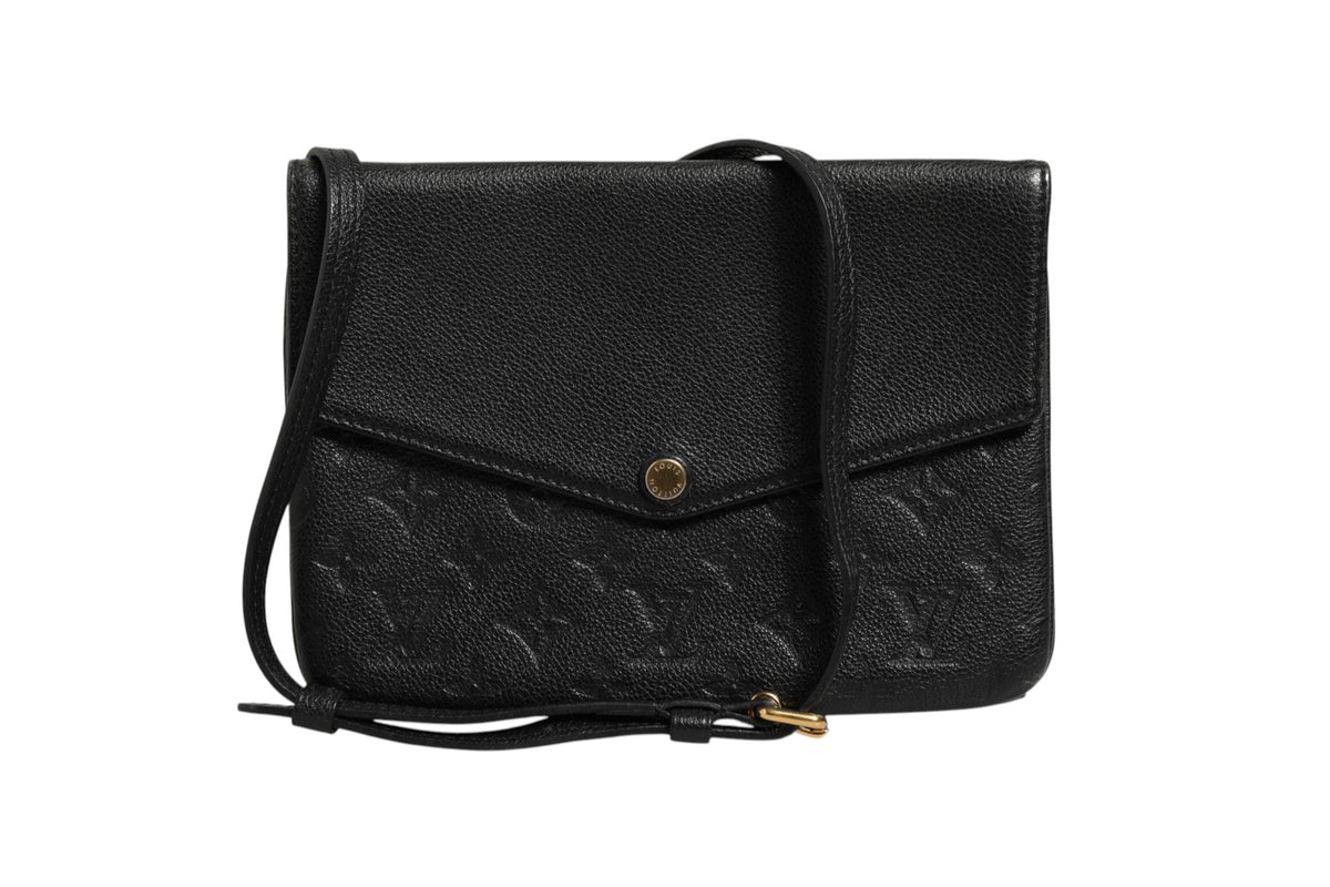 Louis Vuitton Monogram Empreinte Twice Bag - Black