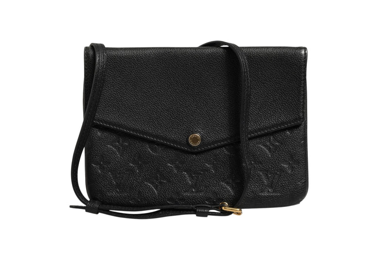 Louis Vuitton Monogram Empreinte Twice Bag - Black