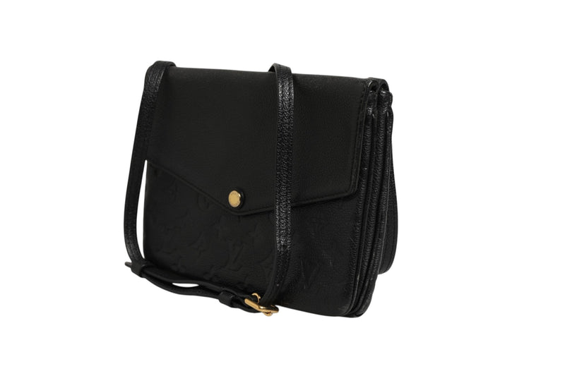 Louis Vuitton Monogram Empreinte Twice Bag - Black