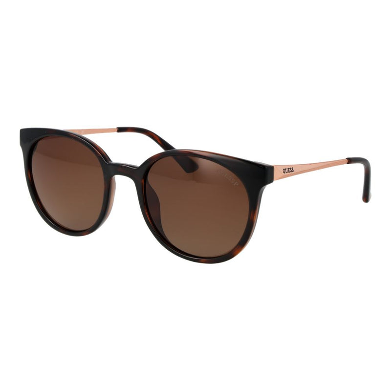 Guess Brown Plastic Oval Sunglasses for Women