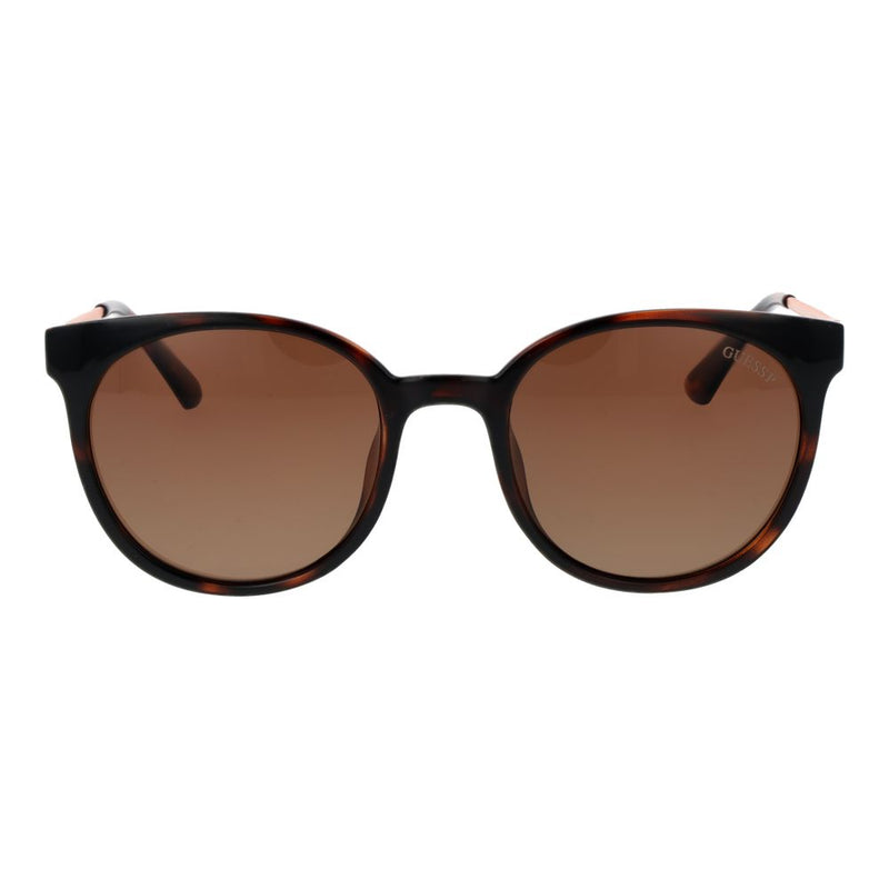 Guess Brown Plastic Oval Sunglasses for Women