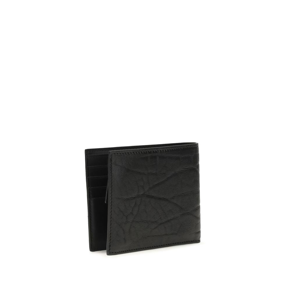 Ferragamo Black Lamb Ovis Aries Wallet