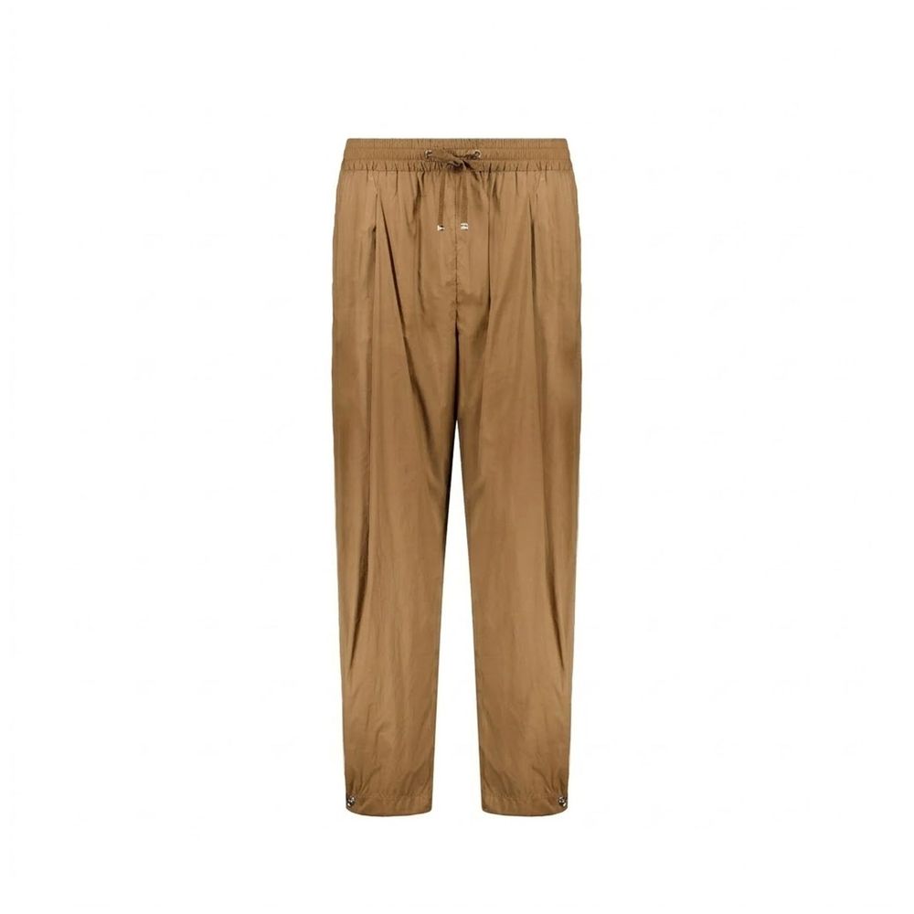 Herno Brown Elastane Casual Pants for Women
