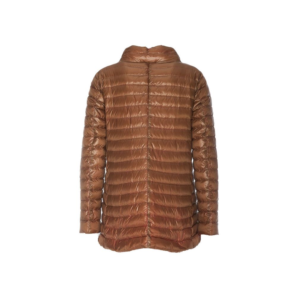 Herno Brown Polyamide Coat for Women