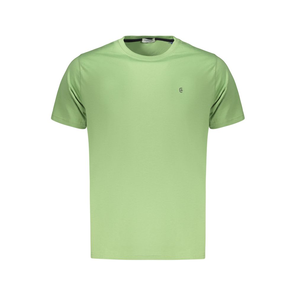 Coveri Moving Verde Cotton Men's T-Shirt - Stylish & Comfortable