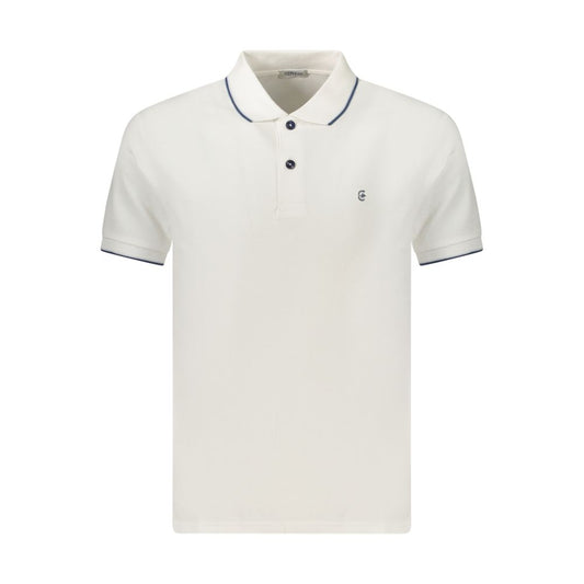 Coveri Moving Bianco Polo en Coton pour Hommes