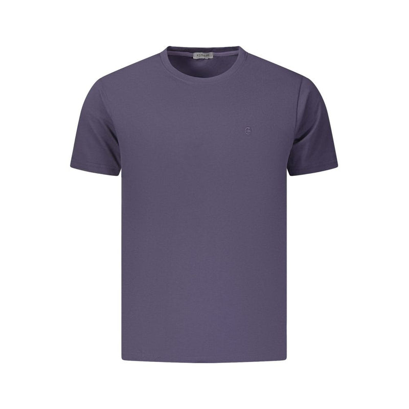 Coveri Moving Blue Cotton Men's T-Shirt - Stylish Comfort