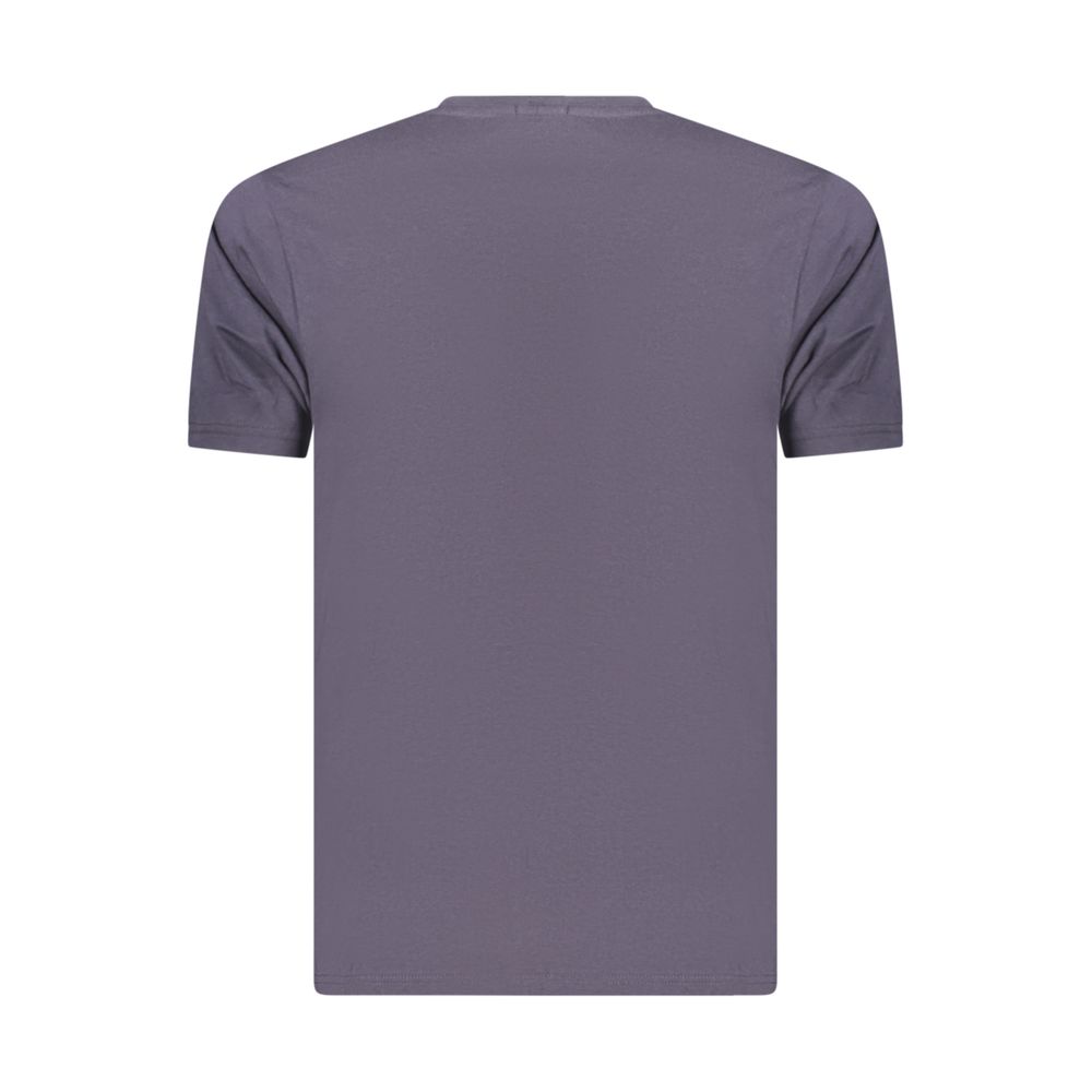 Coveri Moving Blue Cotton Men's T-Shirt - Stylish Comfort