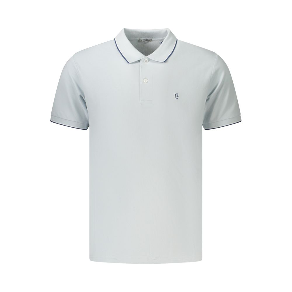 Coveri Moving Azzurro Cotton Men's Polo - Stylish & Comfortable