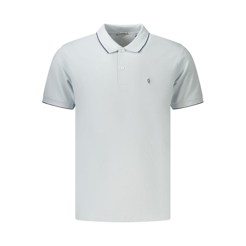 Coveri Moving Azzurro Cotton Men's Polo - Stylish & Comfortable