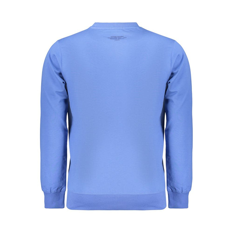 Coveri Moving Blue Cotton Men's Sweatshirt - Trendy & Comfortable