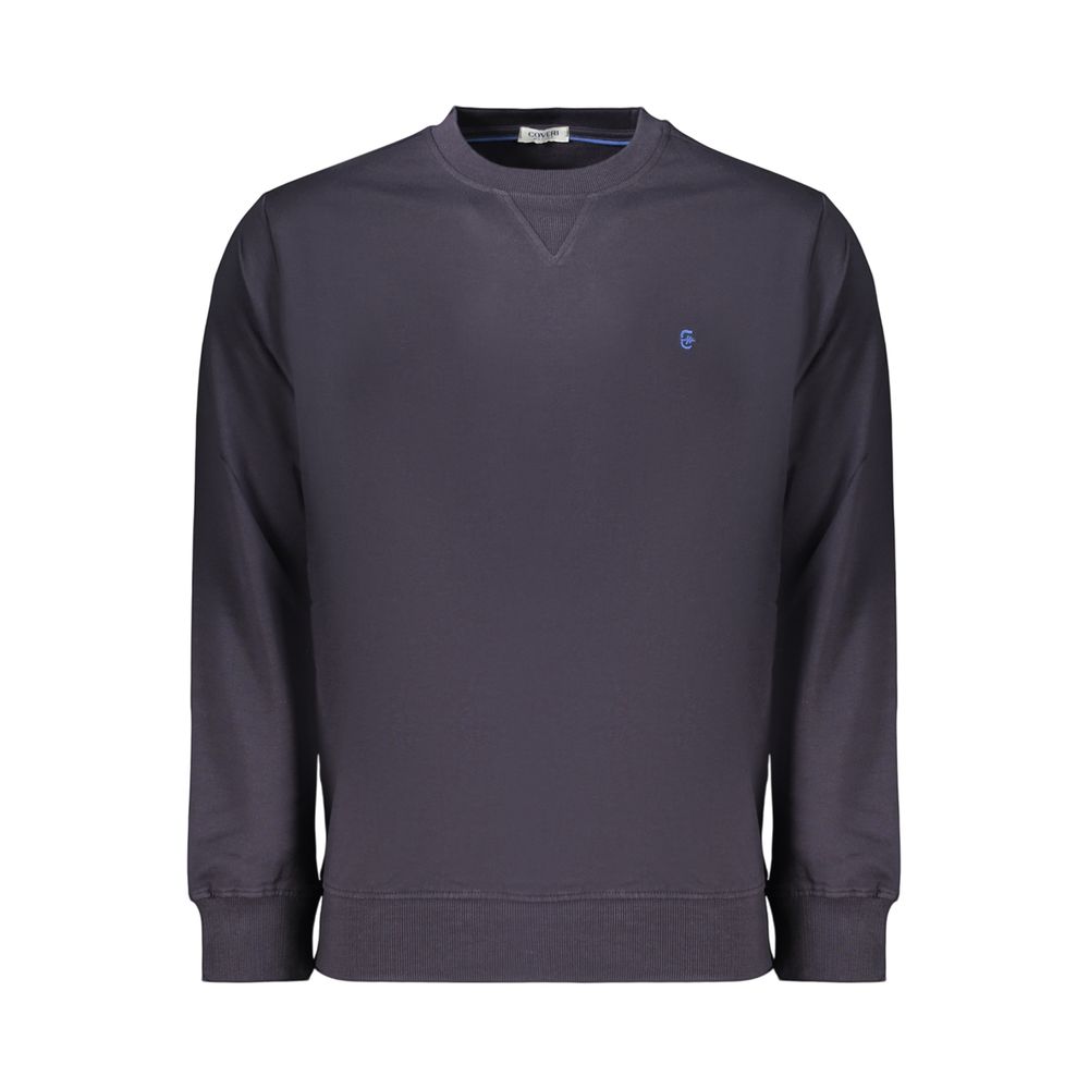 Coveri Moving Blue Cotton Men's Sweatshirt - Stylish Comfort