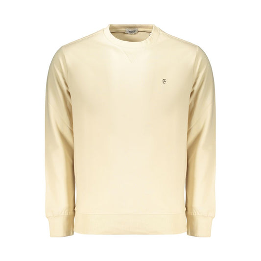 Coveri Moving Beige Cotton Men's Sweatshirt - Stylish Comfort