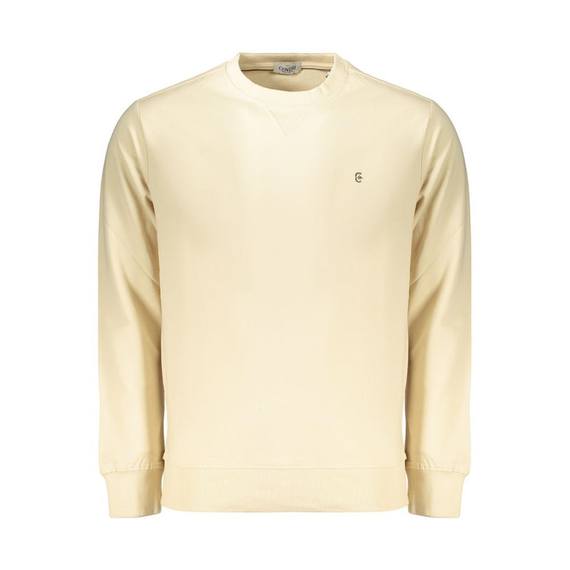 Coveri Moving Beige Cotton Men's Sweatshirt - Stylish Comfort
