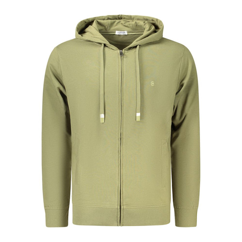 Coveri Moving Verde Cotton Men's Hoodie - Style & Comfort