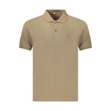 Coveri Moving Brown Cotton Men's Polo Shirt