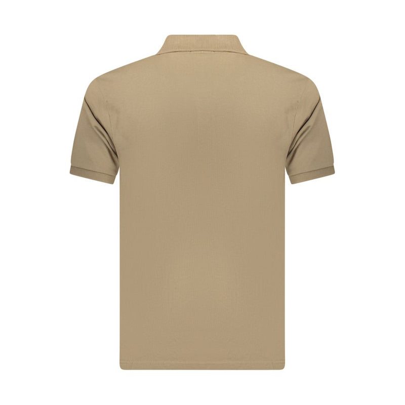 Coveri Moving Brown Cotton Men's Polo Shirt