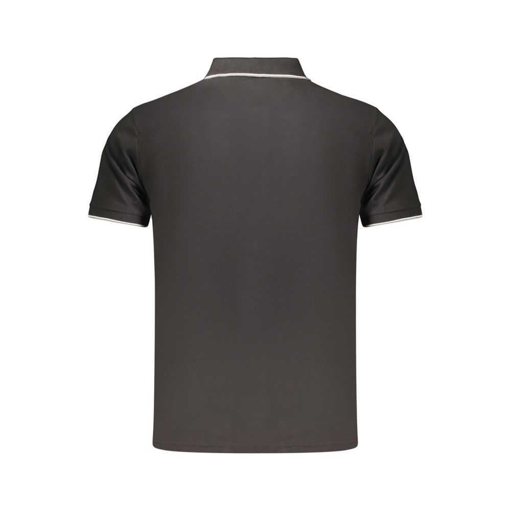 Coveri Moving Black Cotton Men's Polo - Stylish & Comfortable
