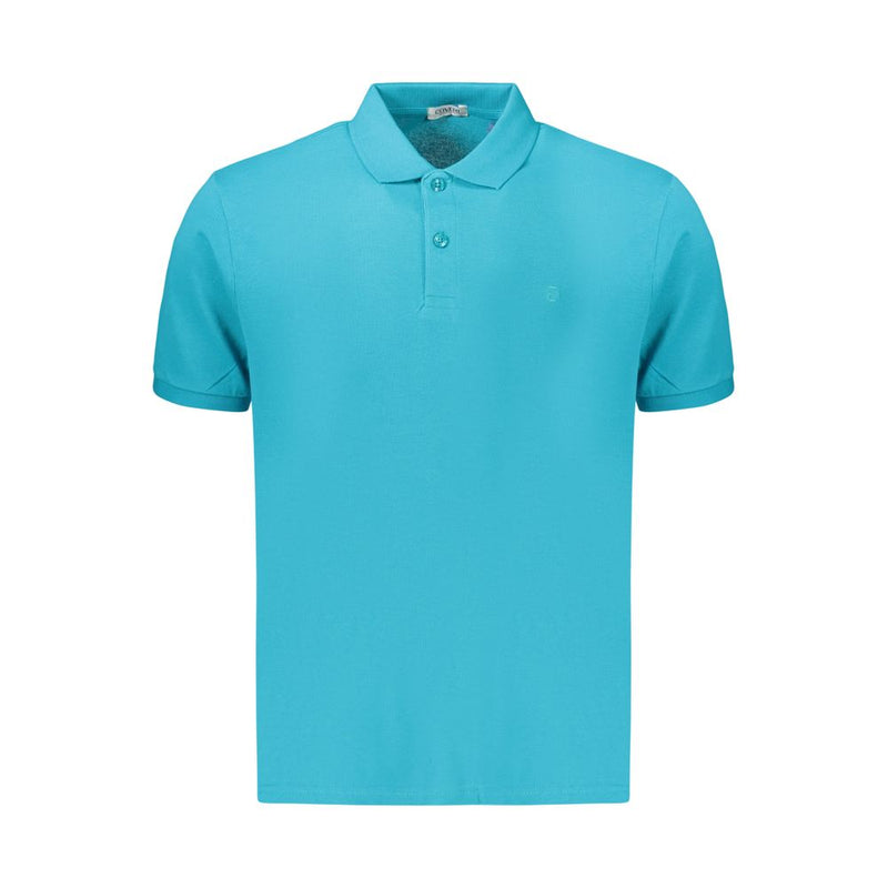 Coveri Moving Azzurro Polo en Coton pour Hommes