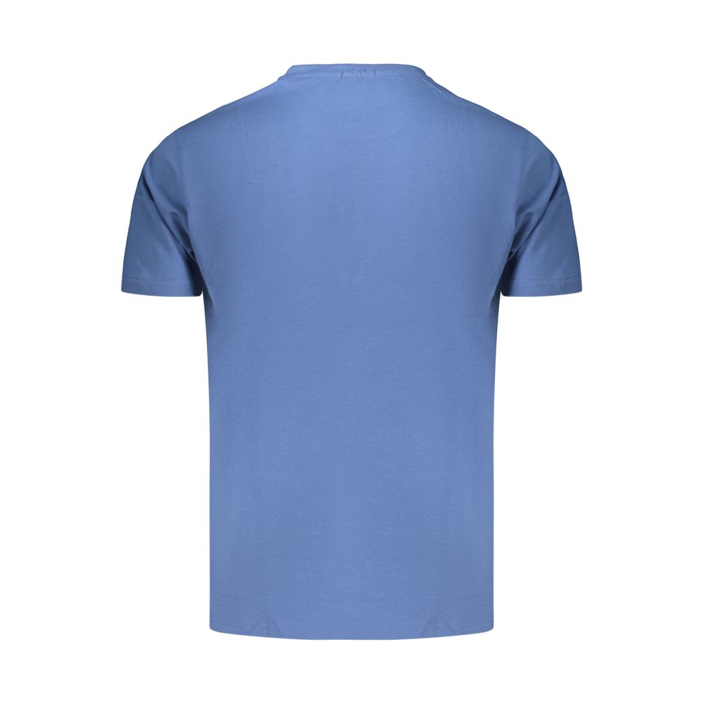 Coveri Moving Blue Cotton Men's T-Shirt - Stylish & Comfortable