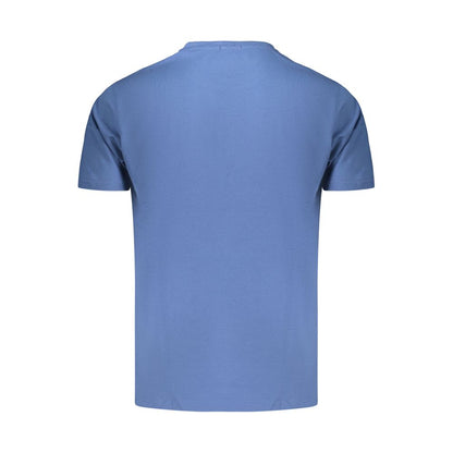 Coveri Moving Blue Cotton Men's T-Shirt