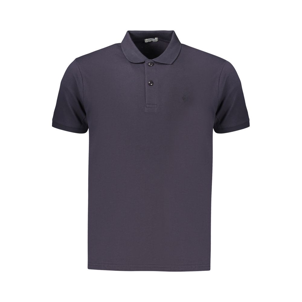 Coveri Moving Blue Cotton Men's Polo - Classic Style