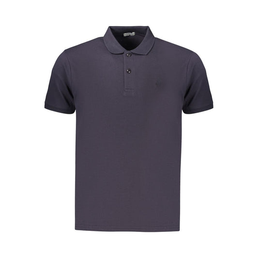 Coveri Moving Blue Cotton Men's Polo - Classic Style