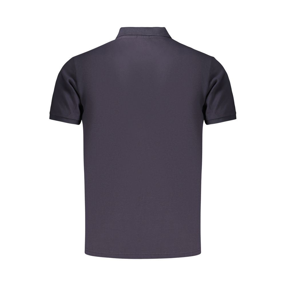 Coveri Moving Blue Cotton Men's Polo - Classic Style