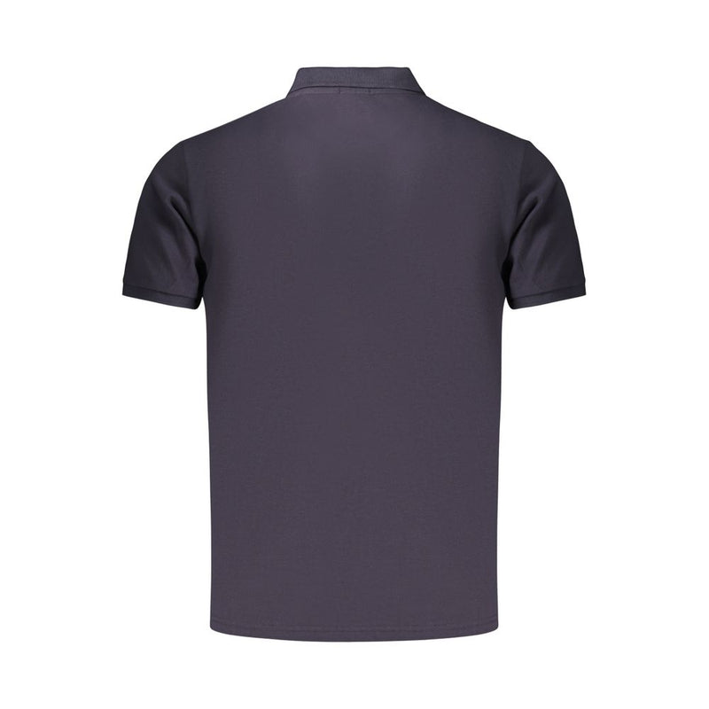 Coveri Moving Blue Cotton Men's Polo - Classic Style