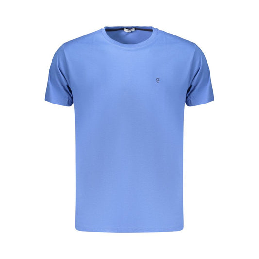 Coveri Moving Blue Cotton Men's T-Shirt - Stylish Comfort