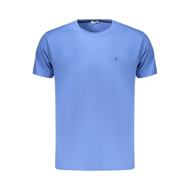 Coveri Moving Blue Cotton Men's T-Shirt - Stylish Comfort