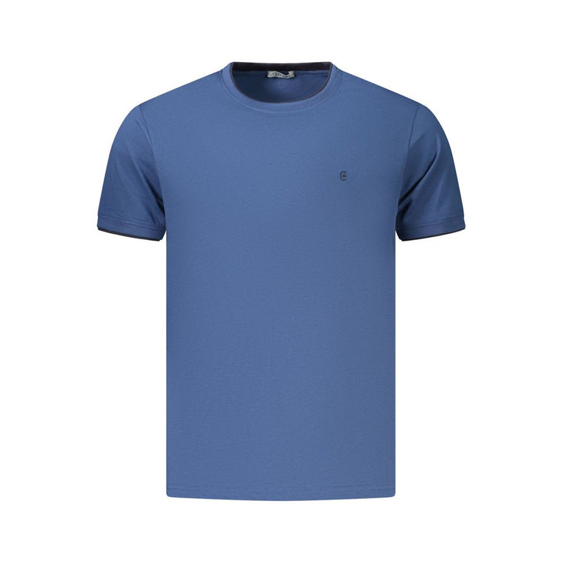 Coveri Moving Blue Cotton Men's T-Shirt - Stylish & Comfortable