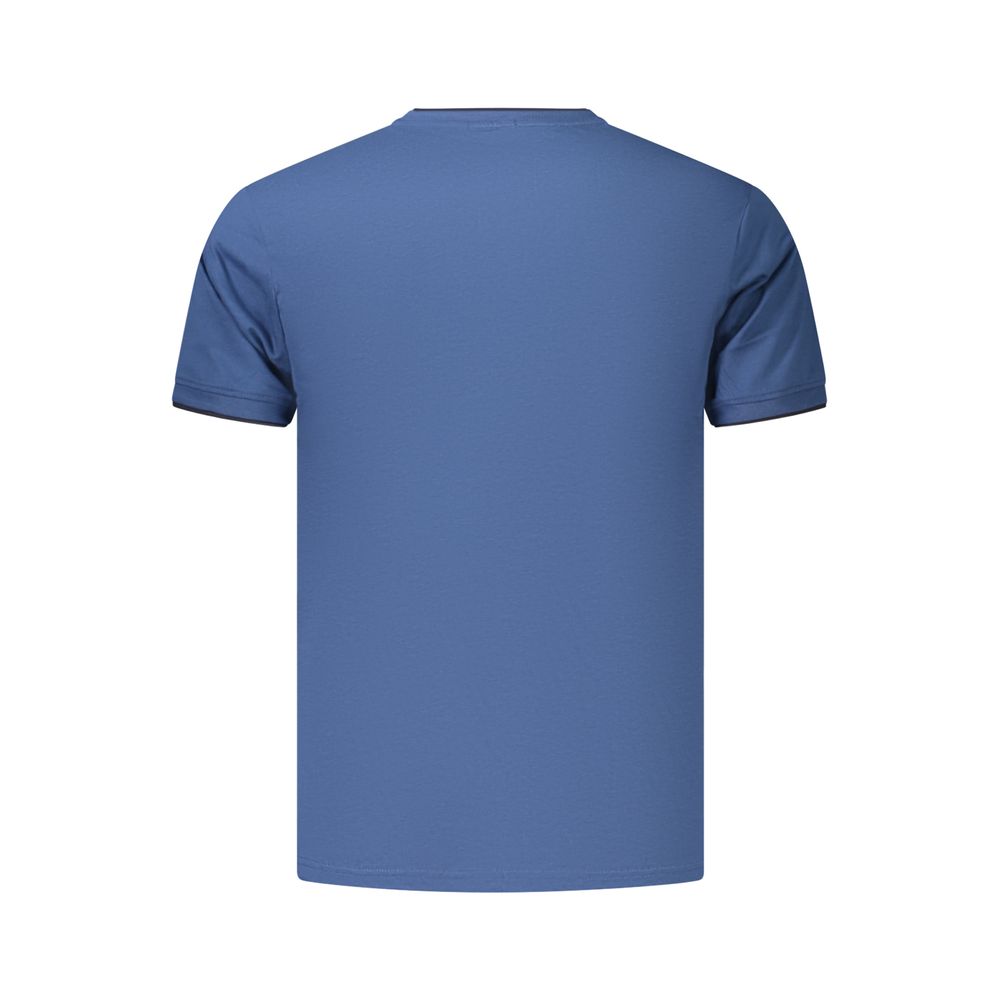 Coveri Moving Blue Cotton Men's T-Shirt - Stylish & Comfortable