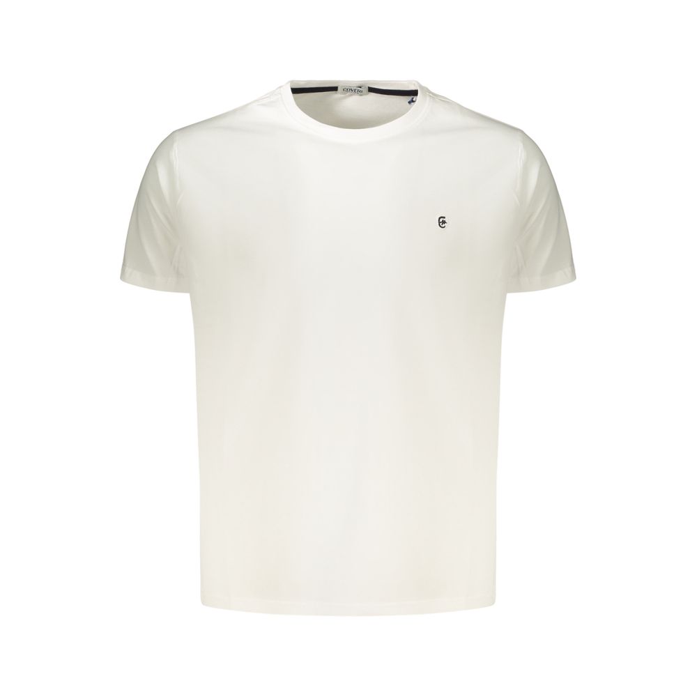 Coveri Moving Bianco T-Shirt en Coton pour Homme