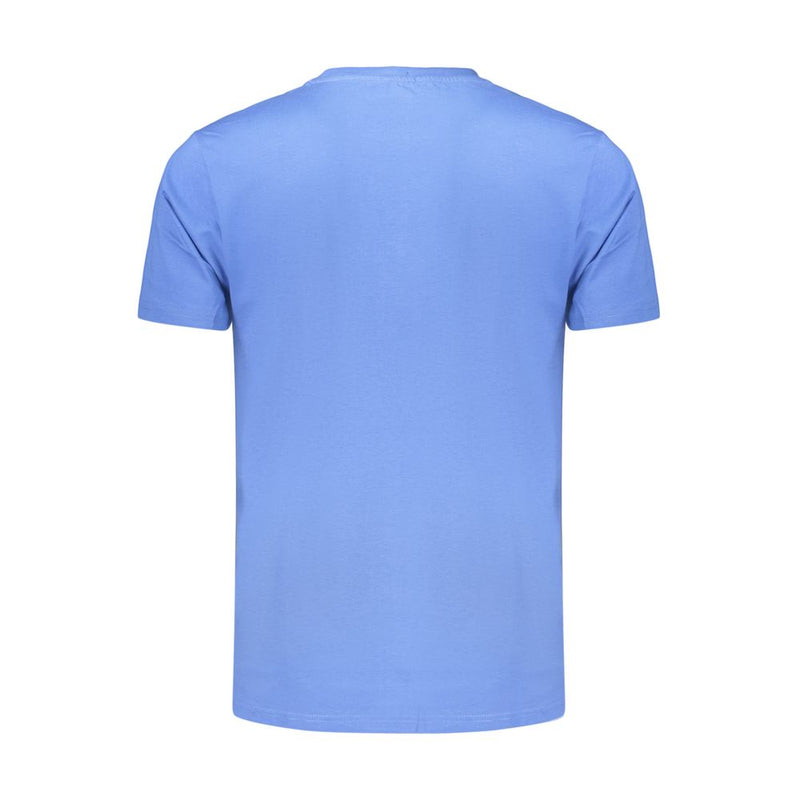 Coveri Moving Blue Cotton Men's T-Shirt - Stylish Comfort