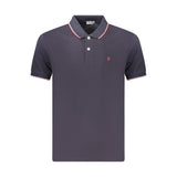 Coveri Moving Blue Cotton Men's Polo - Stylish & Comfortable