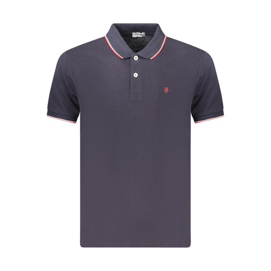 Coveri Moving Blue Cotton Men's Polo - Stylish & Comfortable