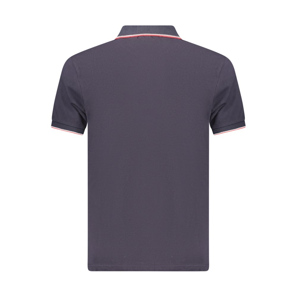 Coveri Moving Blue Cotton Men's Polo - Stylish & Comfortable