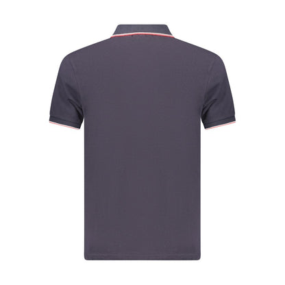 Coveri Moving Blue Cotton Men's Polo
