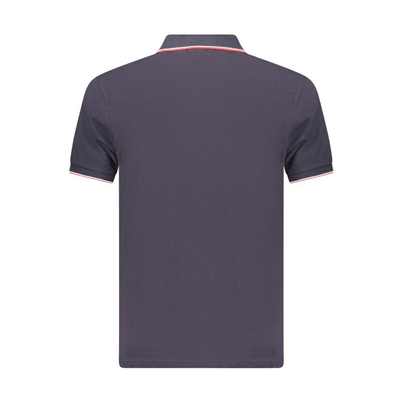 Coveri Moving Blue Cotton Men's Polo - Stylish & Comfortable