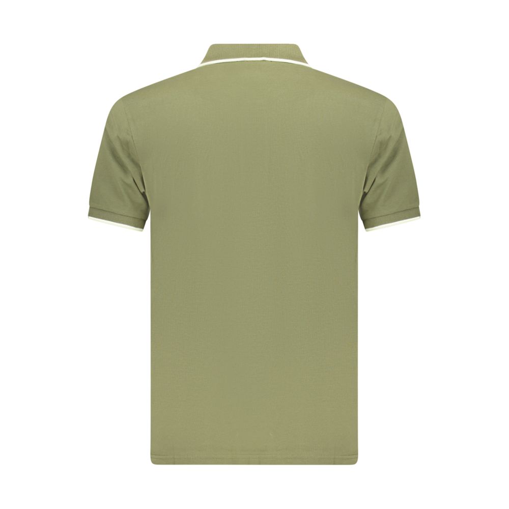 Coveri Moving Green Cotton Men's Polo - Stylish & Comfortable