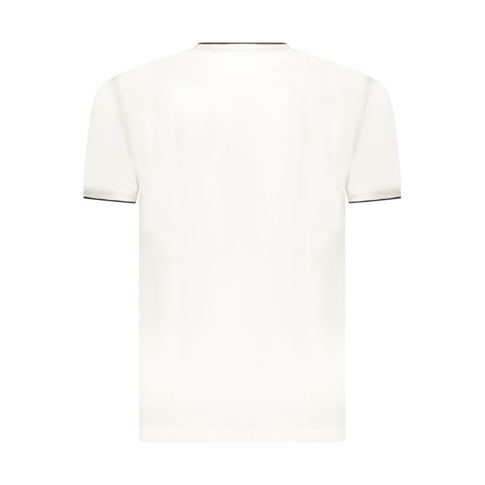Coveri Moving White Cotton Men's T-Shirt - Stylish & Comfortable