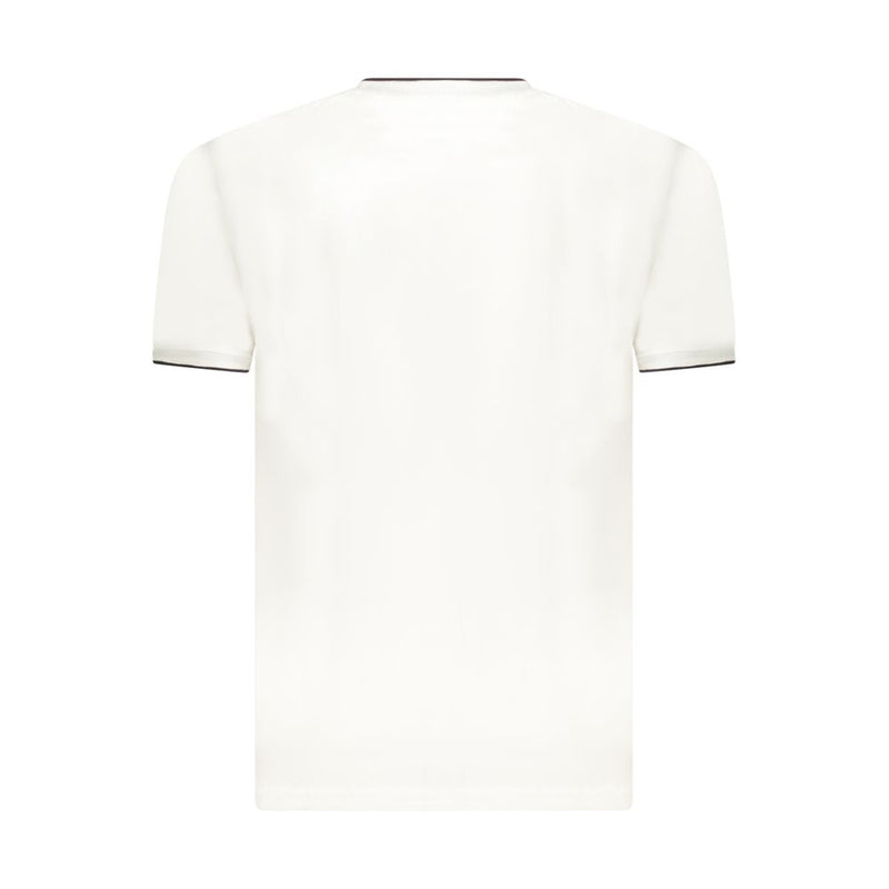 Coveri Moving White Cotton Men's T-Shirt - Stylish & Comfortable