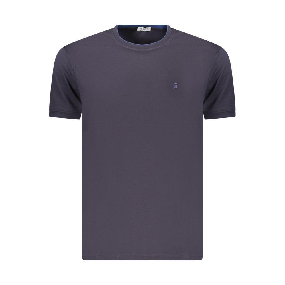 Coveri Moving Blue Cotton Men's T-Shirt - Stylish Comfort