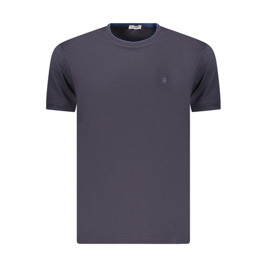 Coveri Moving Blue Cotton Men's T-Shirt - Stylish Comfort